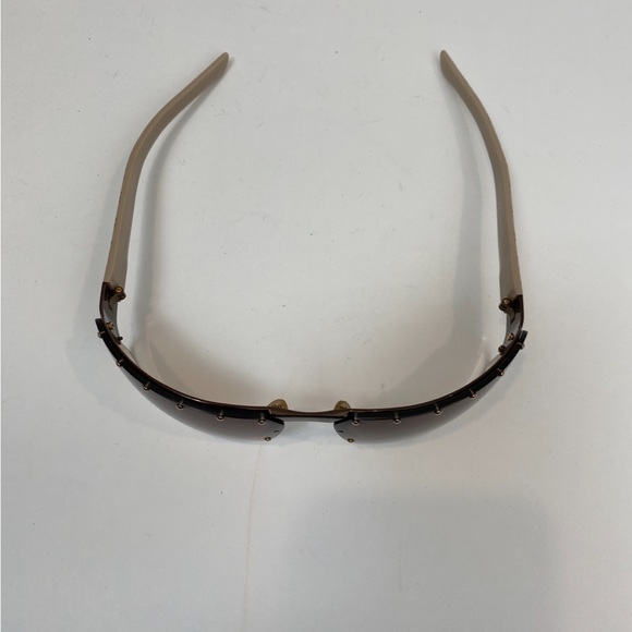 Authentic GUCCI Sunglasses Tan GG 1823/s with leather case - Picture 3 of 12